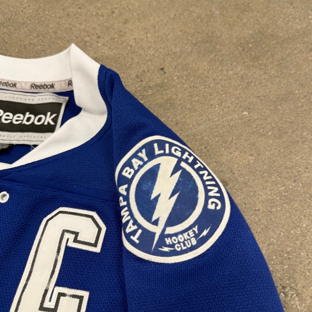 Reebok NHL Tampa Bay Lightning Steven Stamkos #91 Blue Hockey Jersey XL Men - Picture 4 of 8